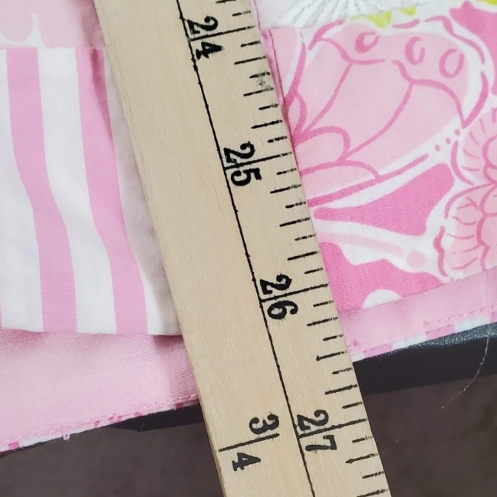 👗LILLY PULITZER VTG Retro 90s Quilted Patchwork Strapless Dress Sz 2 Pink NWOT - Picture 14 of 15